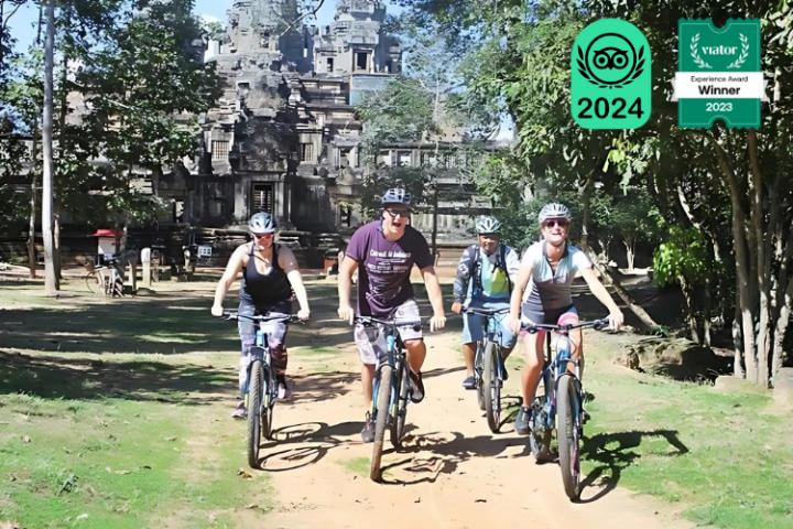 Private Full Day Cycling To Bayon - Ta Promh - Angkor Wat With Lunch