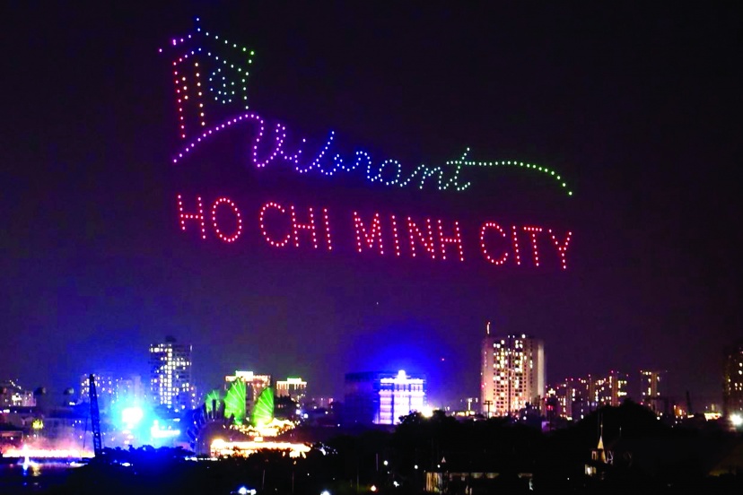 Ho Chi Minh City: Rehearsal Of 10,500 Drone Performance Tonight, April 28