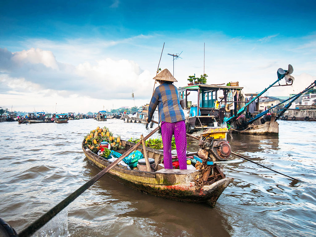 Floating Market - Mekong Delta- Vietnam Travel Group